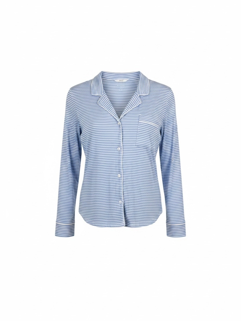 Gap Body Women’s Blue and White Striped Button-Up Pajama Top - SKU 1190